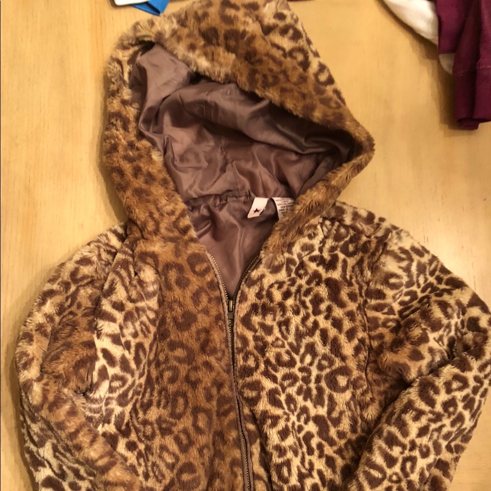 Kids leopard jacket🧡